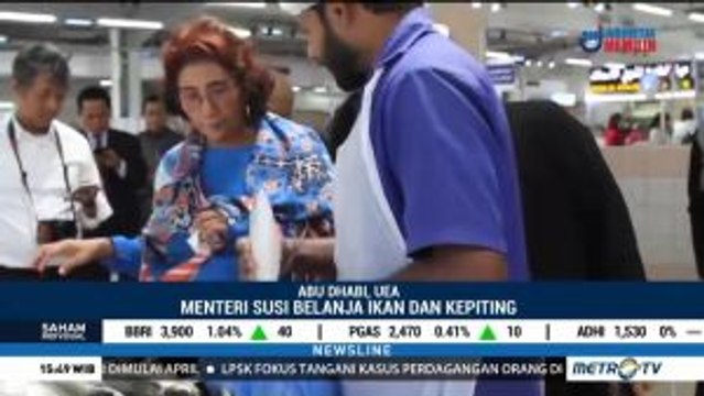 Menteri Susi Belanja di Pasar Ikan Abu Dhabi