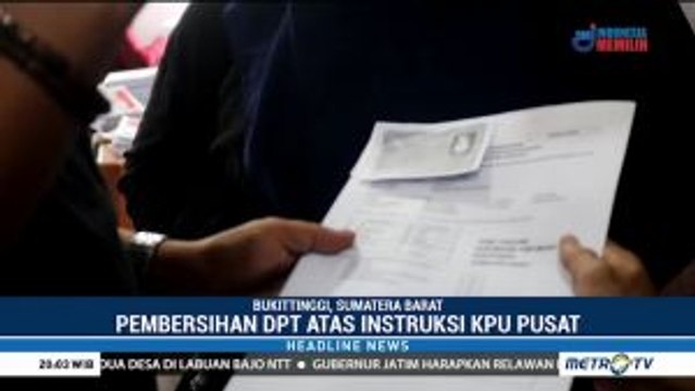 KPU Bukittinggi Coret Satu Nama WNA dari DPT Pemilu 2019
