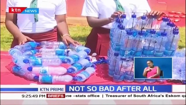 How Kenyan girl is turing plastics into glorious income