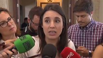 Irene Montero sobre Sánchez: “Esperamos que reabra esas negociaciones”.