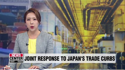 Download Video: S. Korean government, businesses to jointly respond to Japan's trade curbs