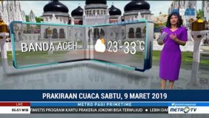 Prakiraan Cuaca: Sabtu, 9 Maret 2019