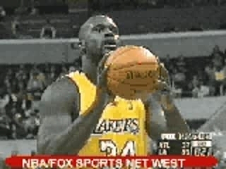 NBA BASKETBALL – Shaquille O’Neal – Airball