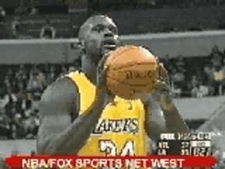 NBA BASKETBALL - Shaquille O'Neal - Airball