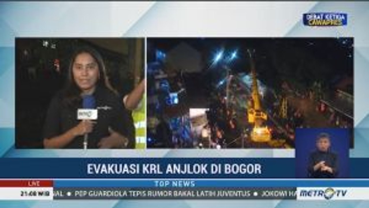 2 Gerbong KRL yang Anjlok Berhasil Diangkat