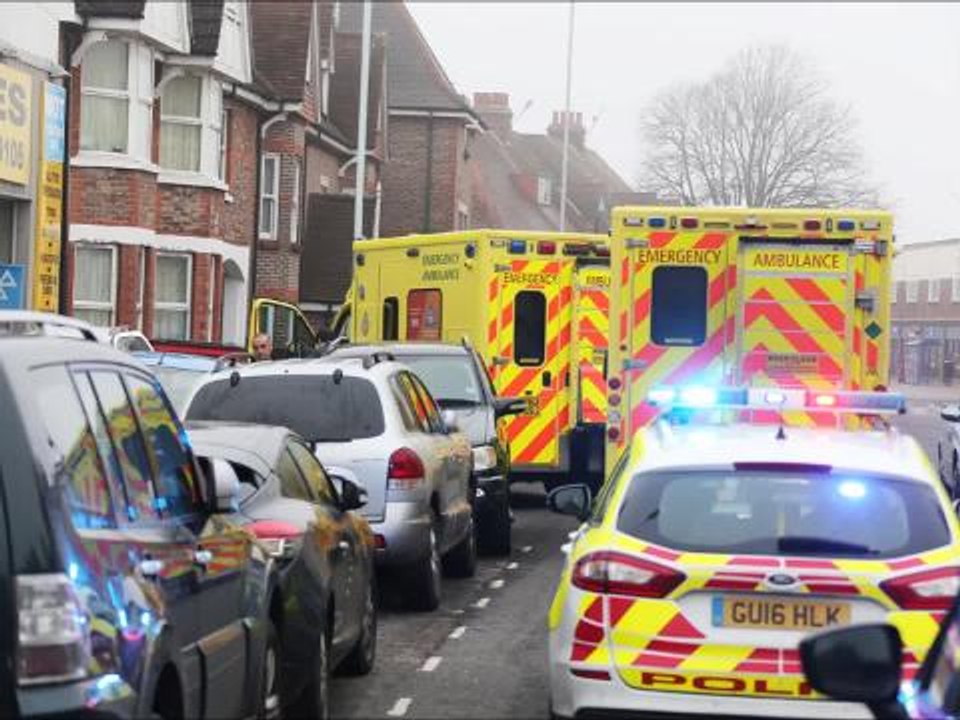 Worthing tyre shop accident