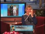 Appel de Justin Timberlake au Ellen DeGeneres Show