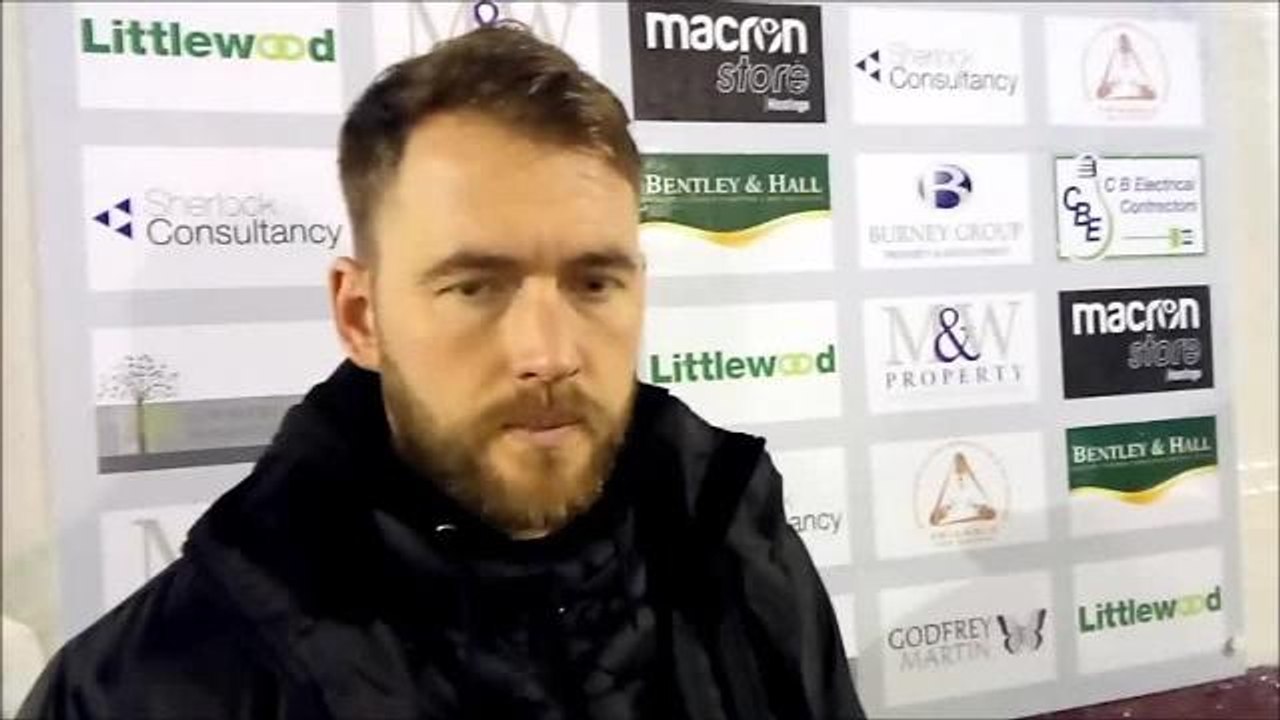 Hastings United manager Chris Agutter