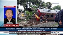 Dua Gerbong KRL Jakarta-Bogor Terguling