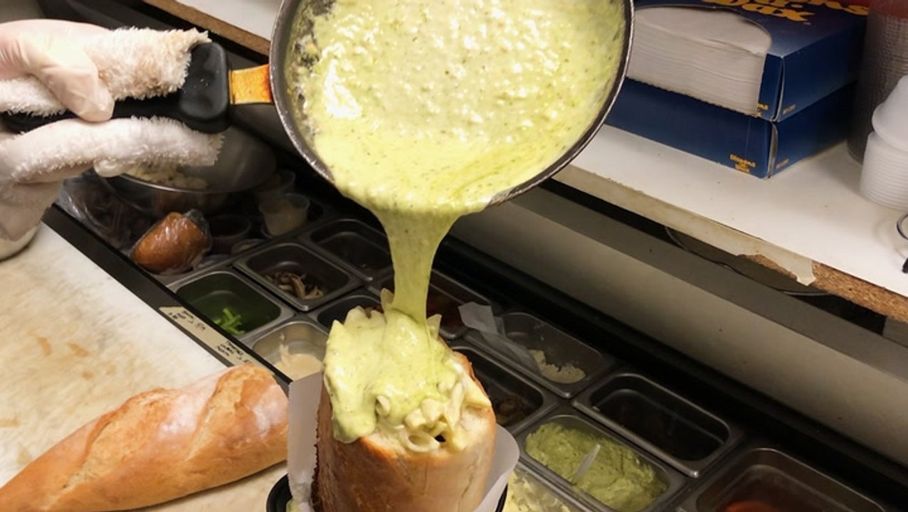A Las Vegas restaurant serves pasta-stuffed sandwich called 'Fat Baby'