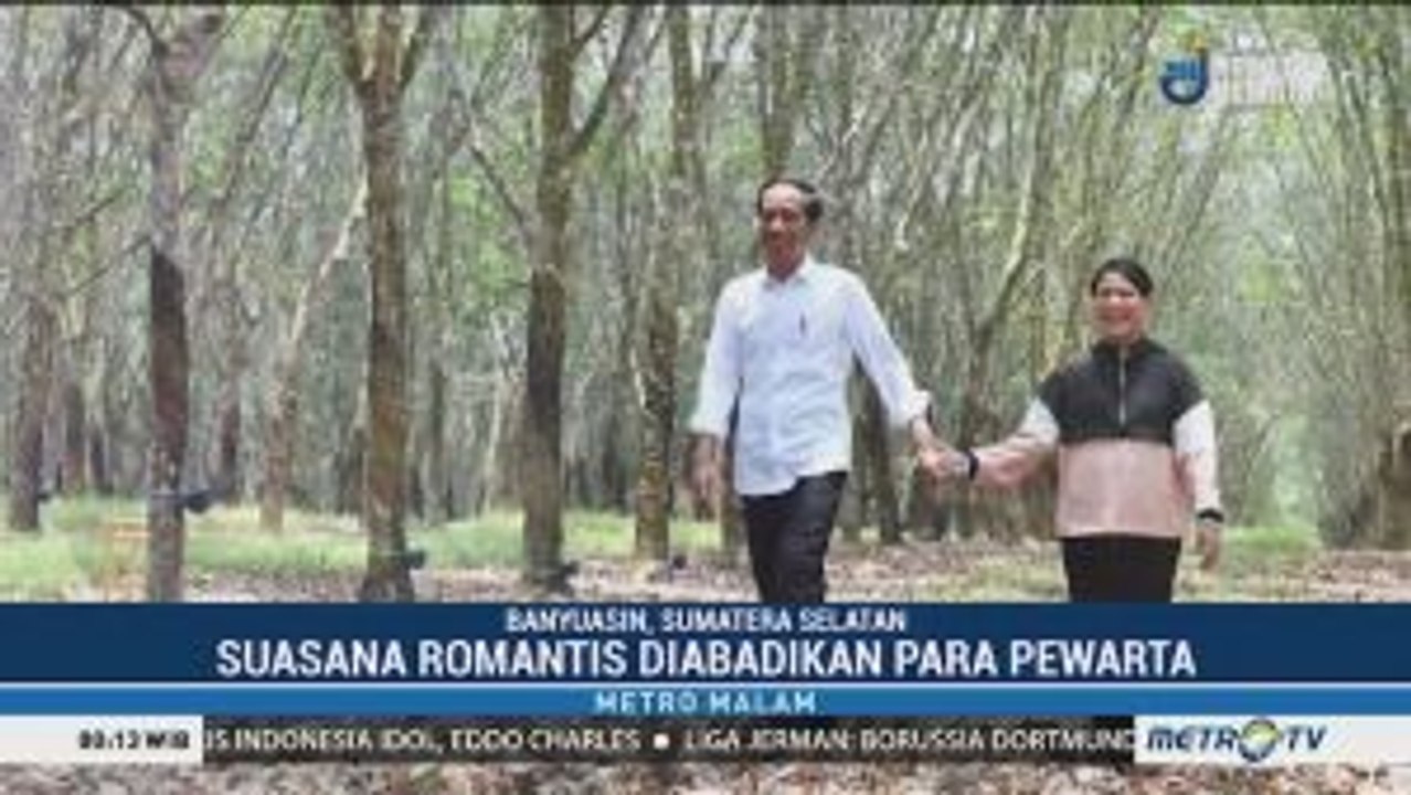 Romantisme Jokowi dan Iriana di Kebun Karet