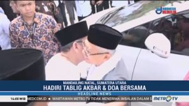 Ma'ruf Amin Hadiri Tabligh Akbar di Mandailing