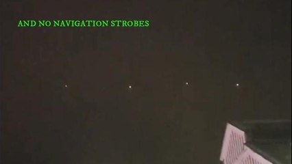 UFO believer's video of UFO's over Preston