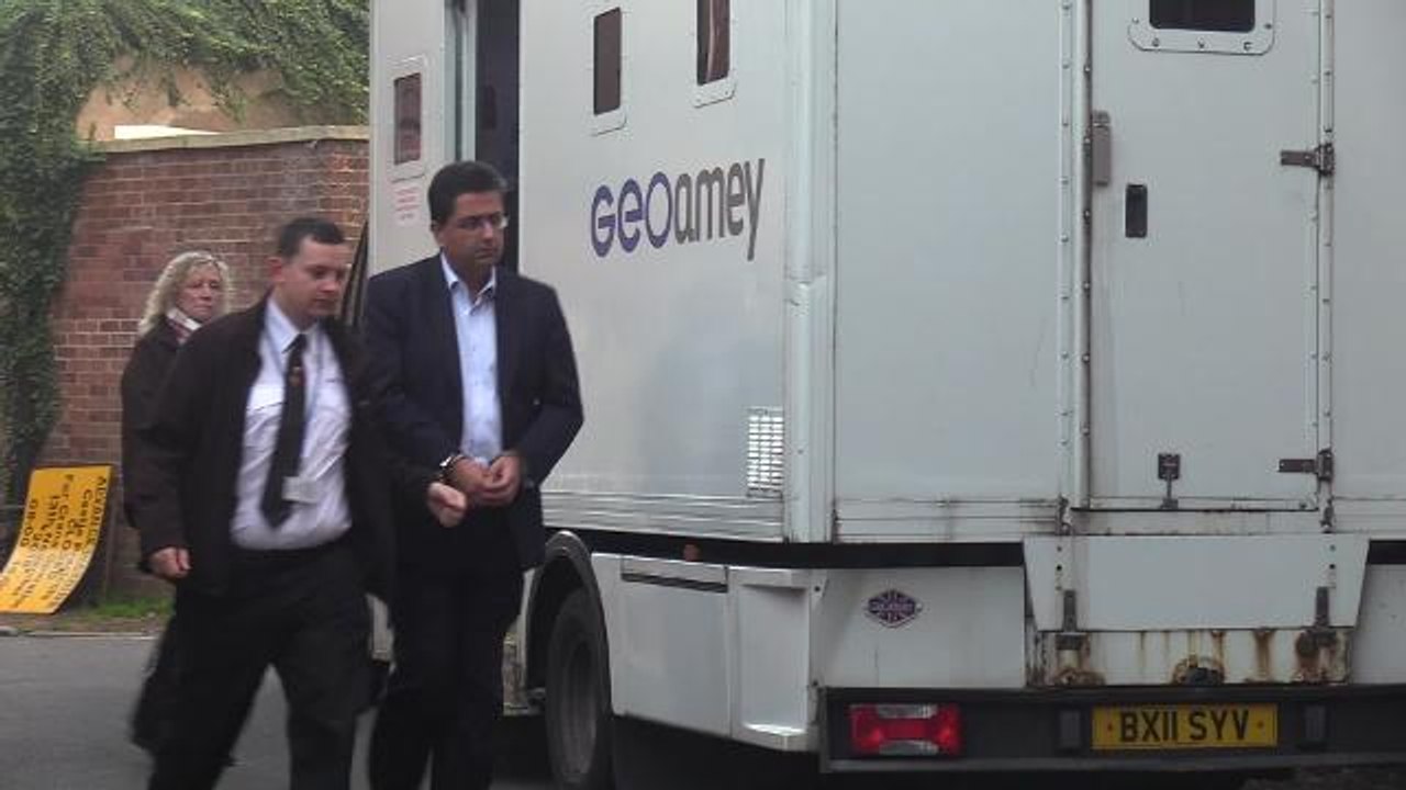 Naseem arrives at Lewes Crown Court