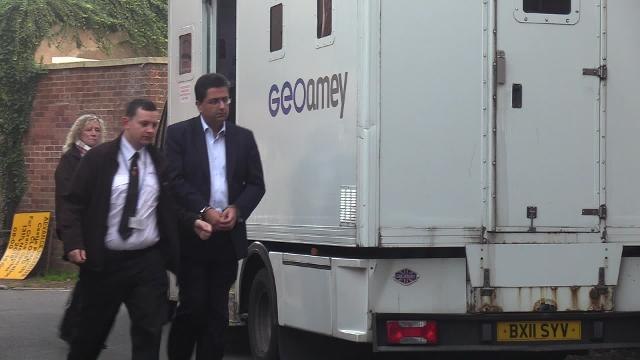 Zahid Naseem arriving at court for trial