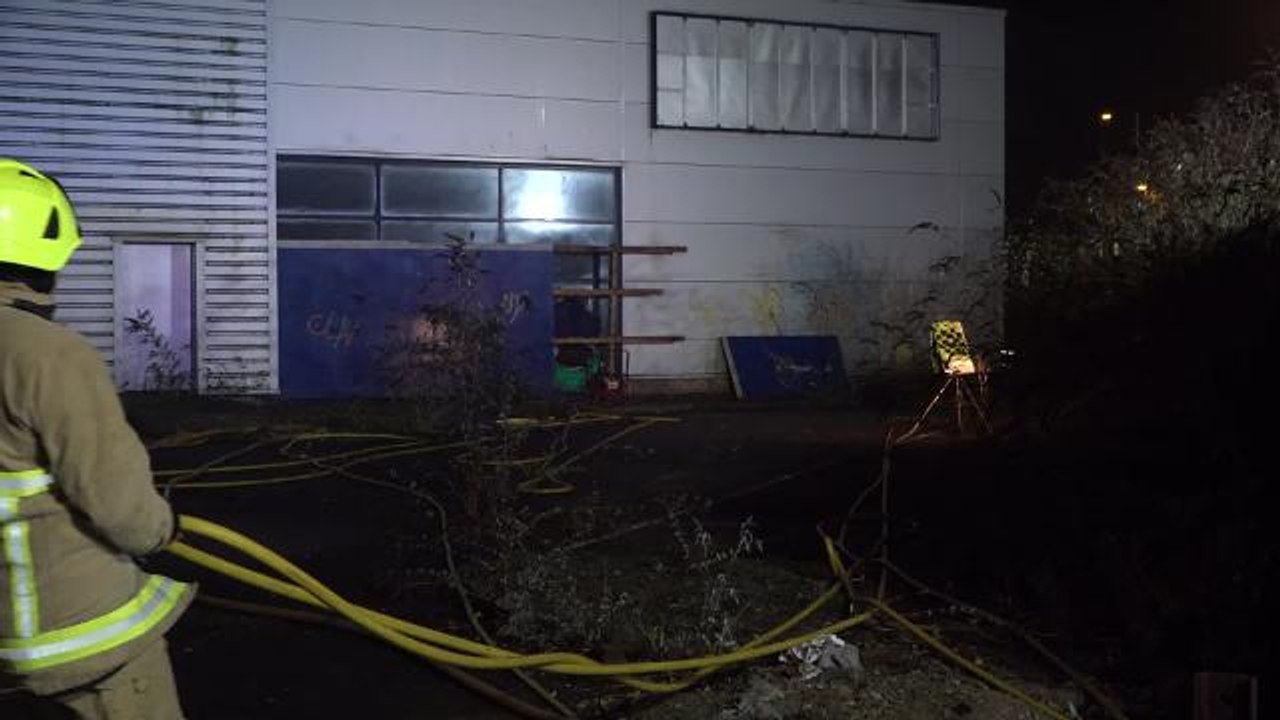 Fire at Horsham Lidl site
