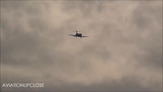 Windy landing at Leeds Bradford Airport