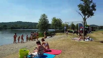 La base de loisirs Le Grand bleu de Pont-à-Mousson prêt pour les jours de chaleur