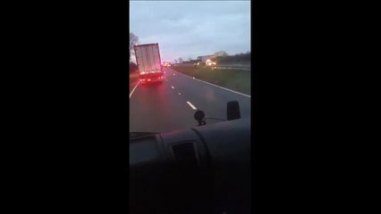 The scene of the A1 crash