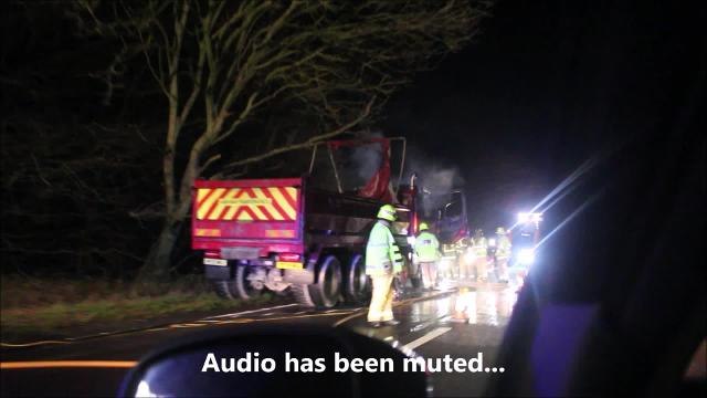 A27 lorry fire