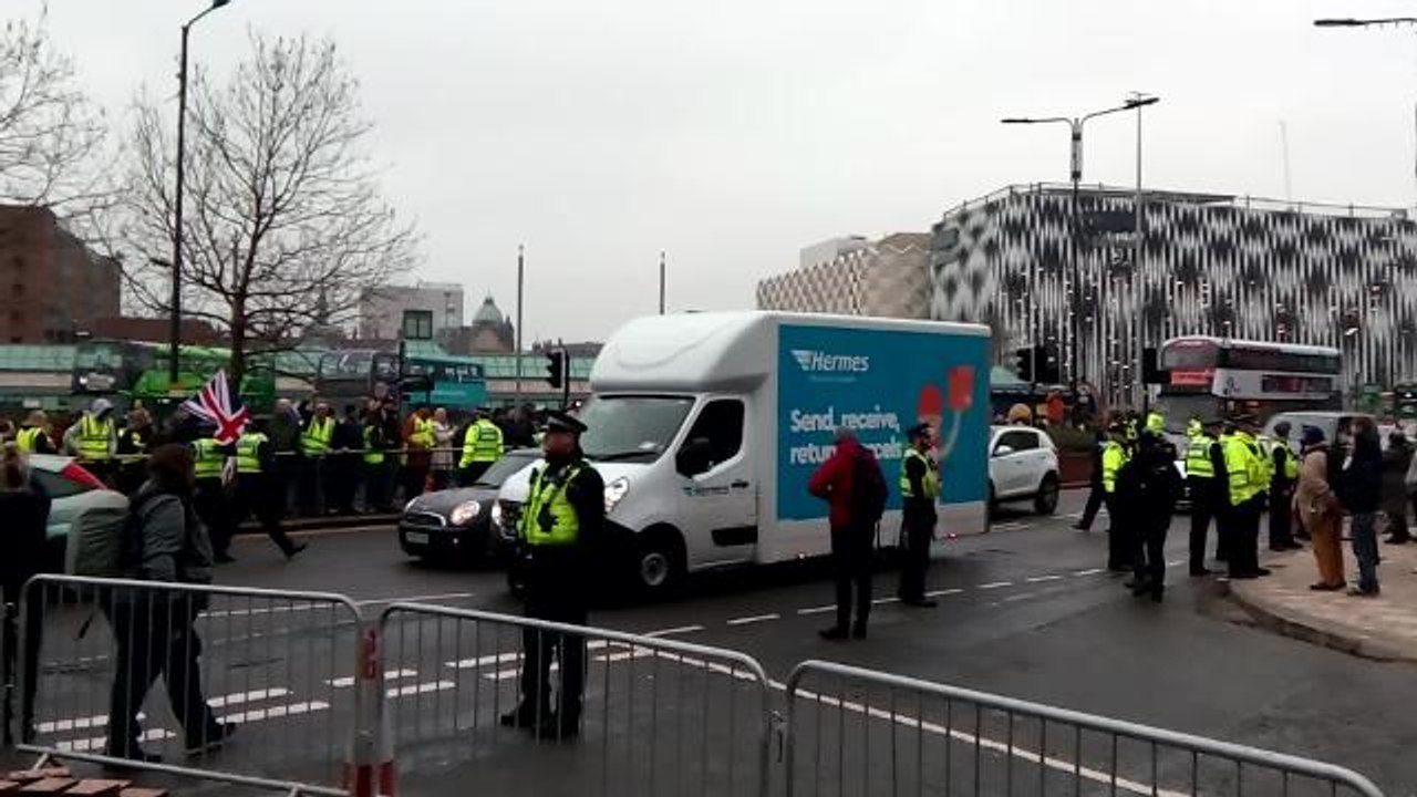 Protest in Leeds city centre