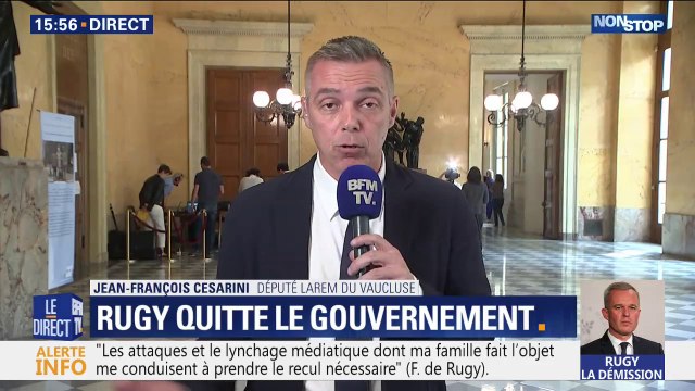 Le député LaREM du Vaucluse se dit surpris et un peu triste de la démission de François de Rugy