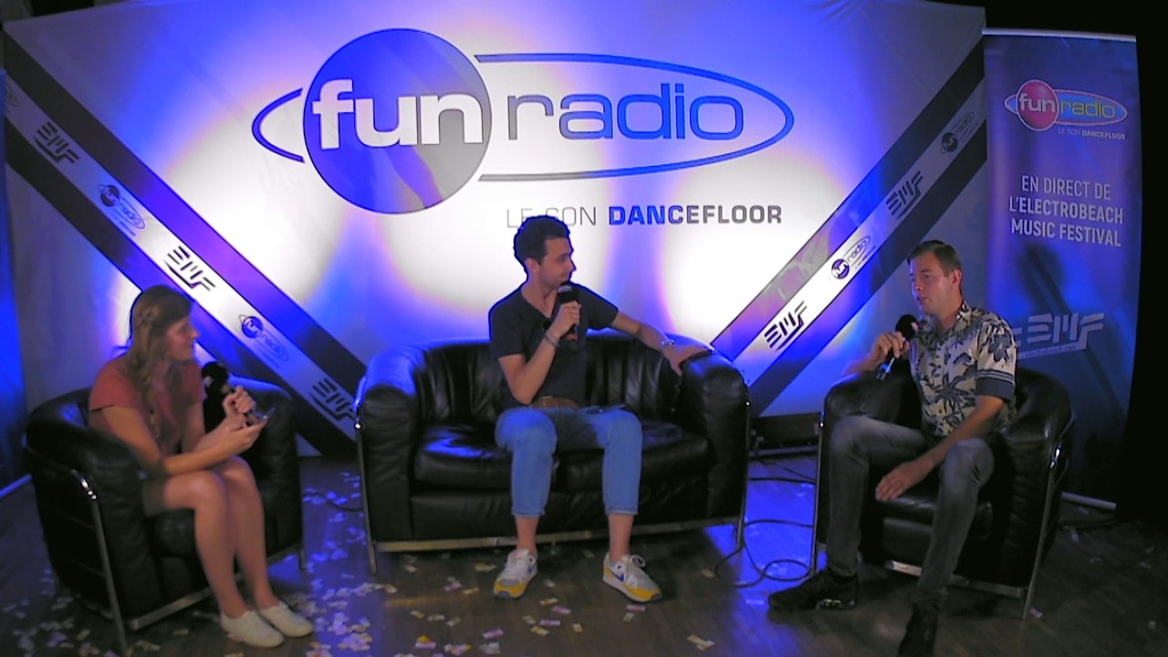 Sam Feldt en interview dans le studio de Fun Radio à l'EMF 2019