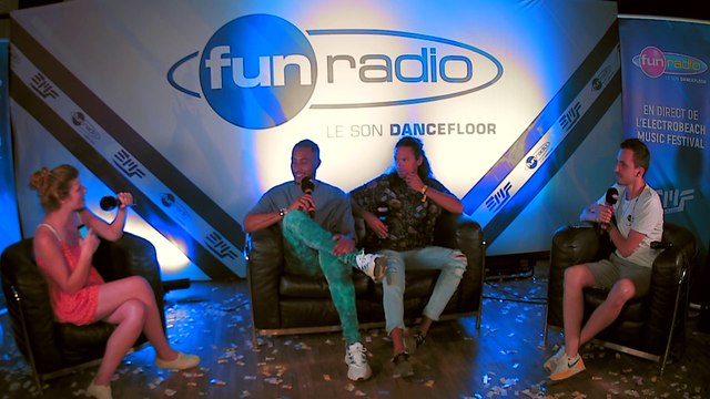 Sunnery James & Ryan Marciano en interview dans le studio de Fun Radio à l'EMF 2019