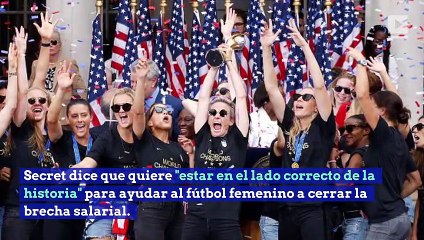 Marca 'Secret' dona $529,000 al equipo de futbol femenino de EE.UU