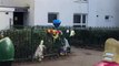 Tributes left at Northampton flat block for 23-year-old murder victim