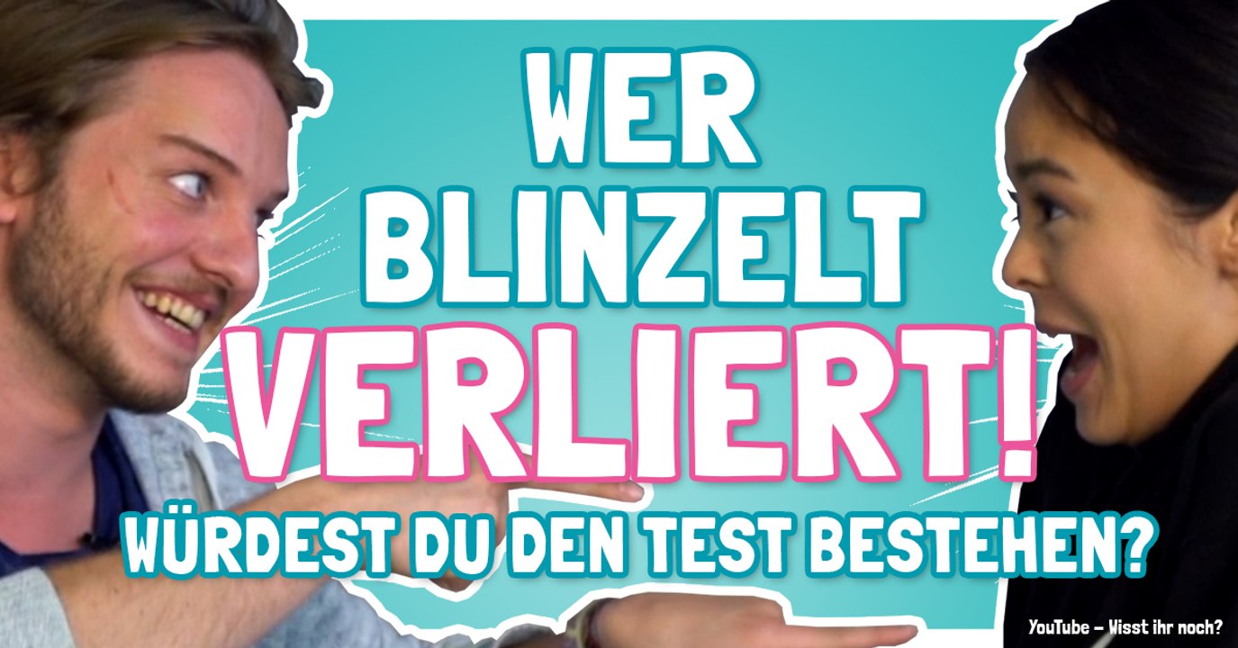 Wer blinzelt verliert! Erwachsene spielen das Kinderspiel