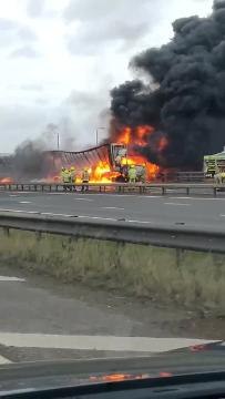 M1 Lorry fire