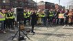 Leeds North West MP Alex Sobel gave an impassioned speech at the youth climate change protest at Leeds Town Hall today.