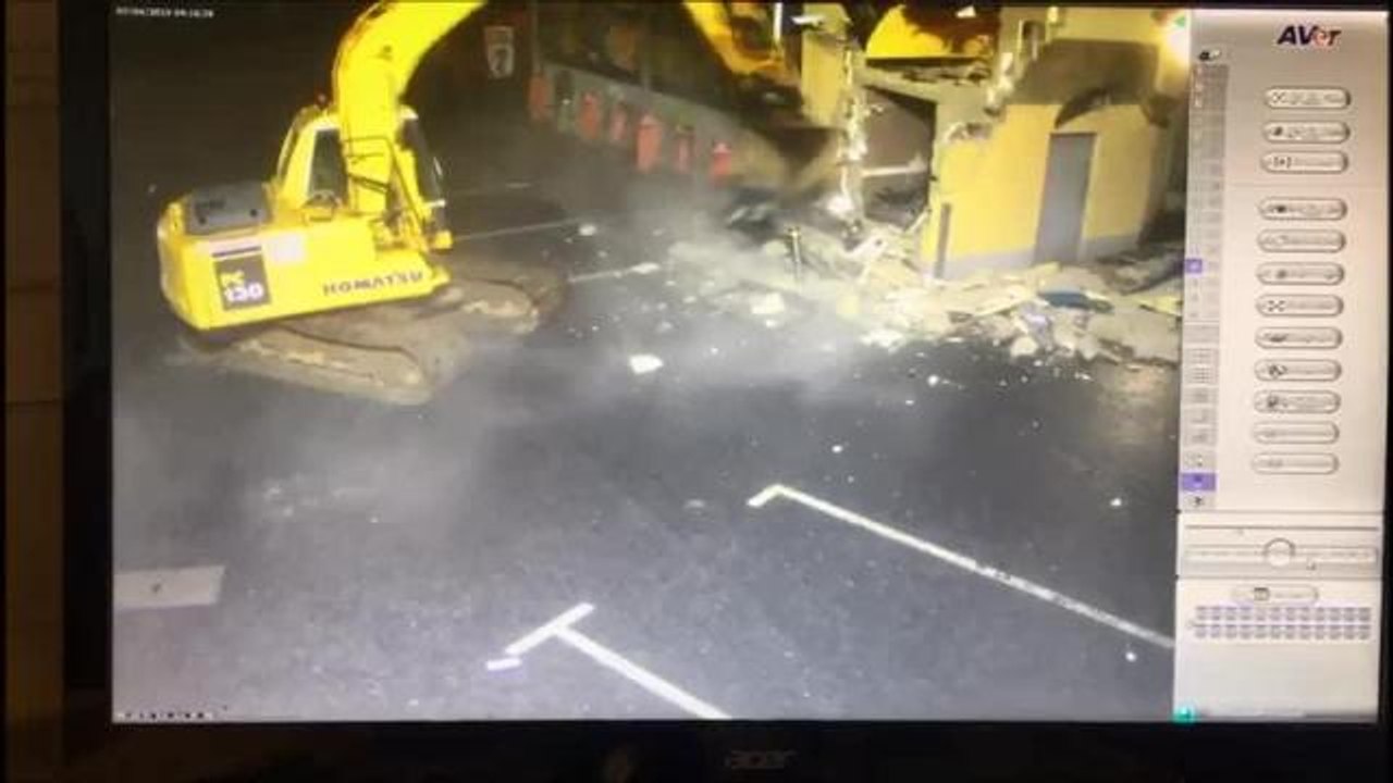 ATM machine ripped out by criminal gang