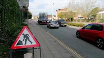 Traffic chaos in Horsham town centre