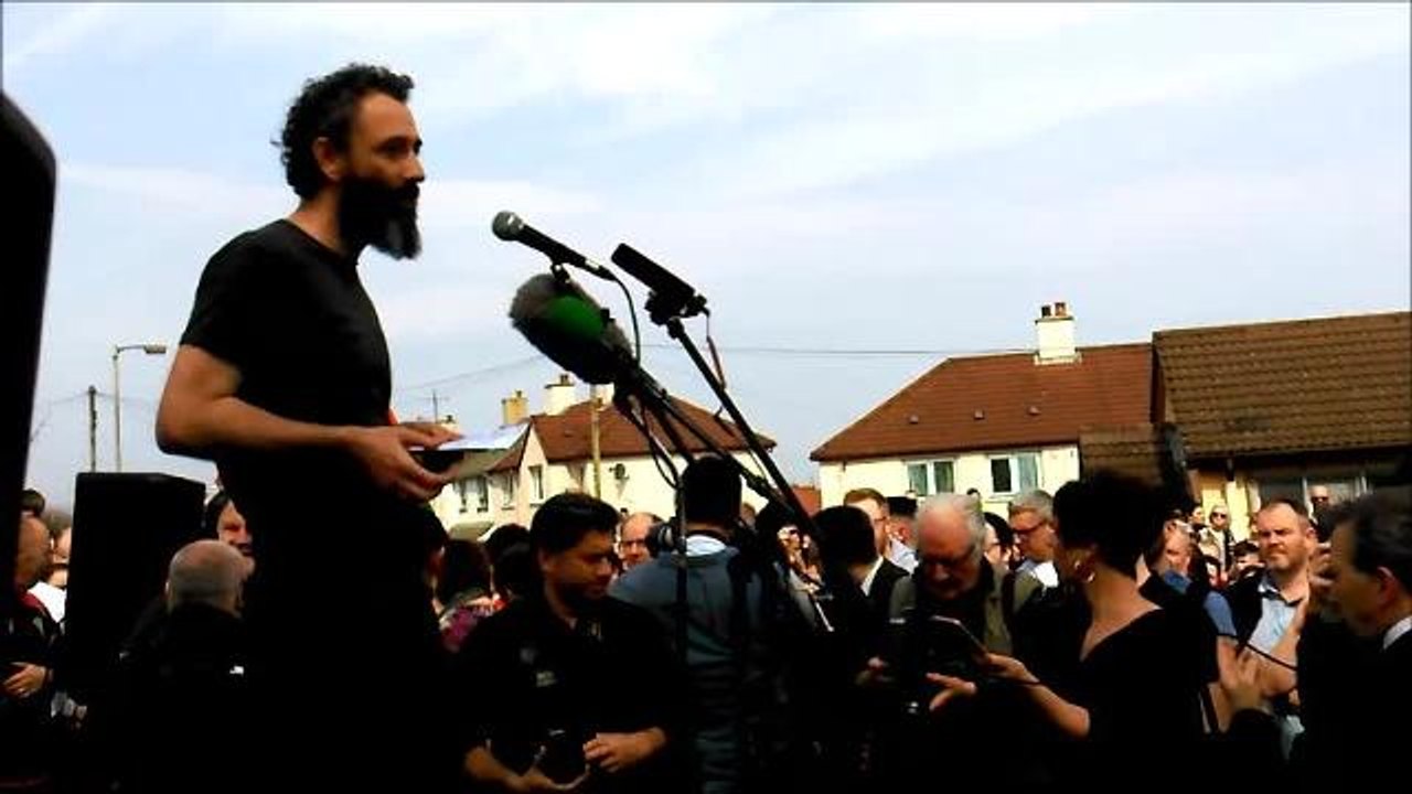 Lyra McKee vigil: 'We will say goodbye to the bomb and the bullet'