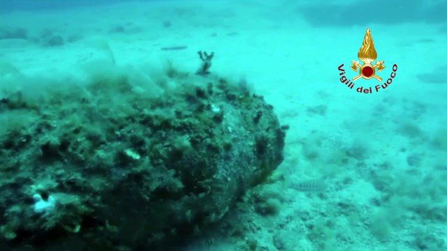 Porto Torres (SS) - Trovato ordigno bellico sui fondali marini (16.07.19)