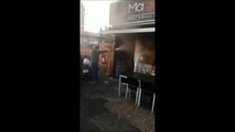 Peterborough takeaway on fire