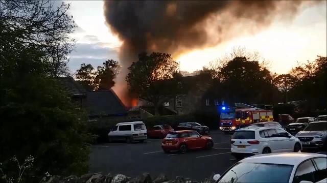Fire crews tackle garage blaze in West Boldon