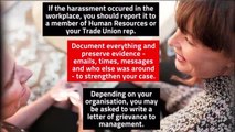 Sexual Harassment - Reporting Sexual Harassment