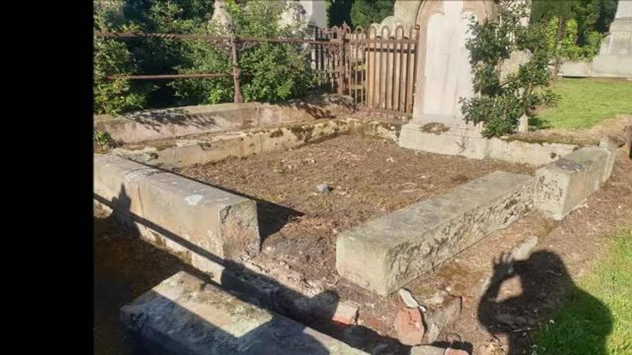 SHANKILL GRAVEYARD VANDALISM 2 JPINI