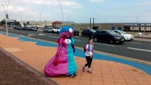 Big Pink Dress and others in charity walk for Chloe and Liam Together Forever Trust