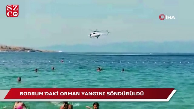 Bodrum’daki orman yangını söndürüldü