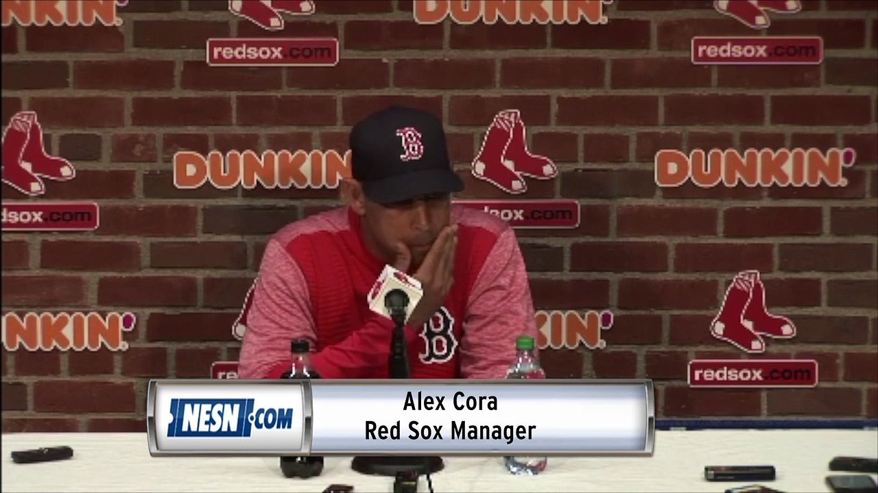 Alex Cora Monday night Red Sox vs. Blue Jays postgame sound