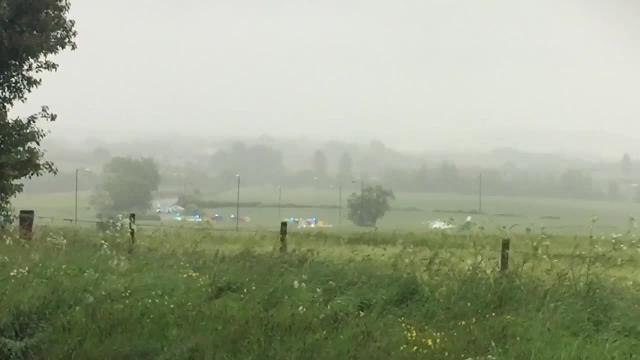 Air ambulance at scene of crash in East Rainton