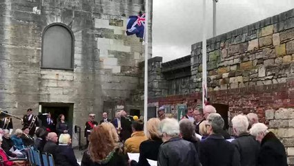 Falklands flag-raising