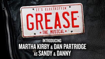 Grease hits performed by stars Dan Partridge as Danny and Martha Kirby as Sandy