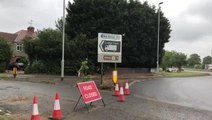 Busy road remains closed 11 days after burst water main in Northampton