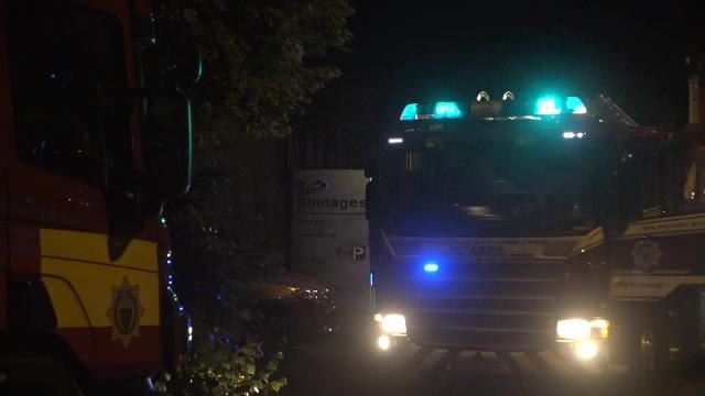 Fire at car warehouse in Burgess Hill