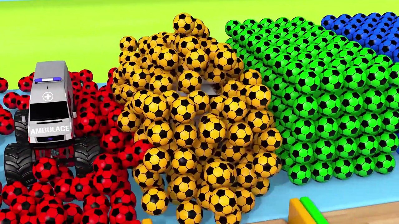Learn Colors with Monster Street Vehicle Painting with Remicon Pretend Play for Kids
